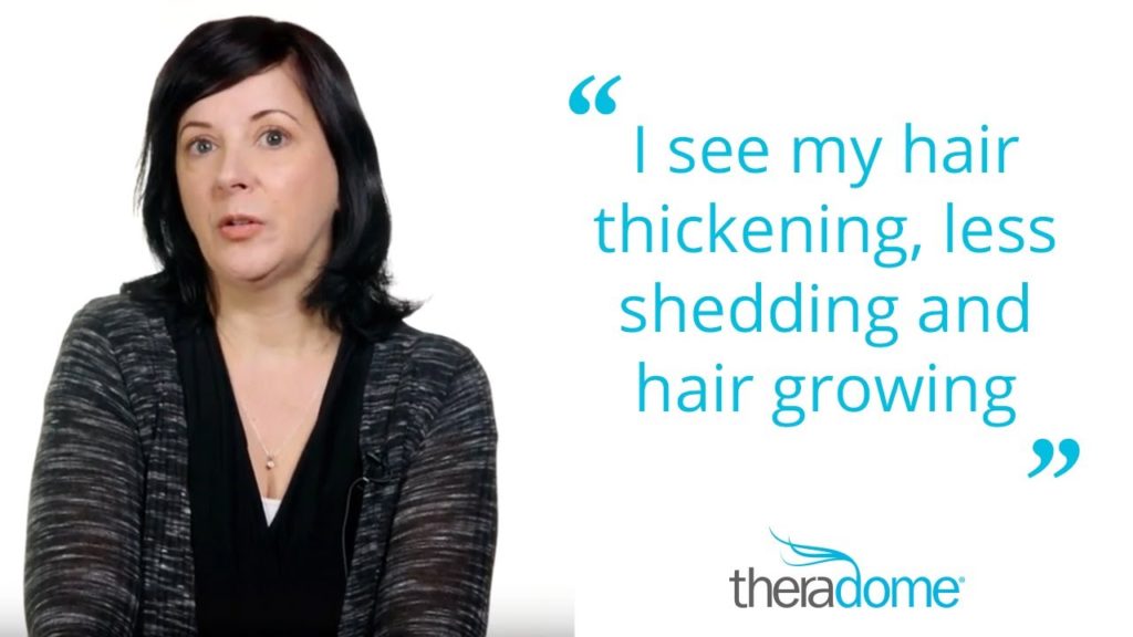 Theradome patient testimonial hair loss device regrow hair at home hair restoration mt juliet