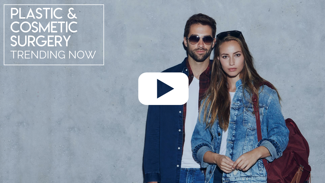 A thumbnail cover for the Youtube video, Plastic and Cosmetic Surgery Trends.