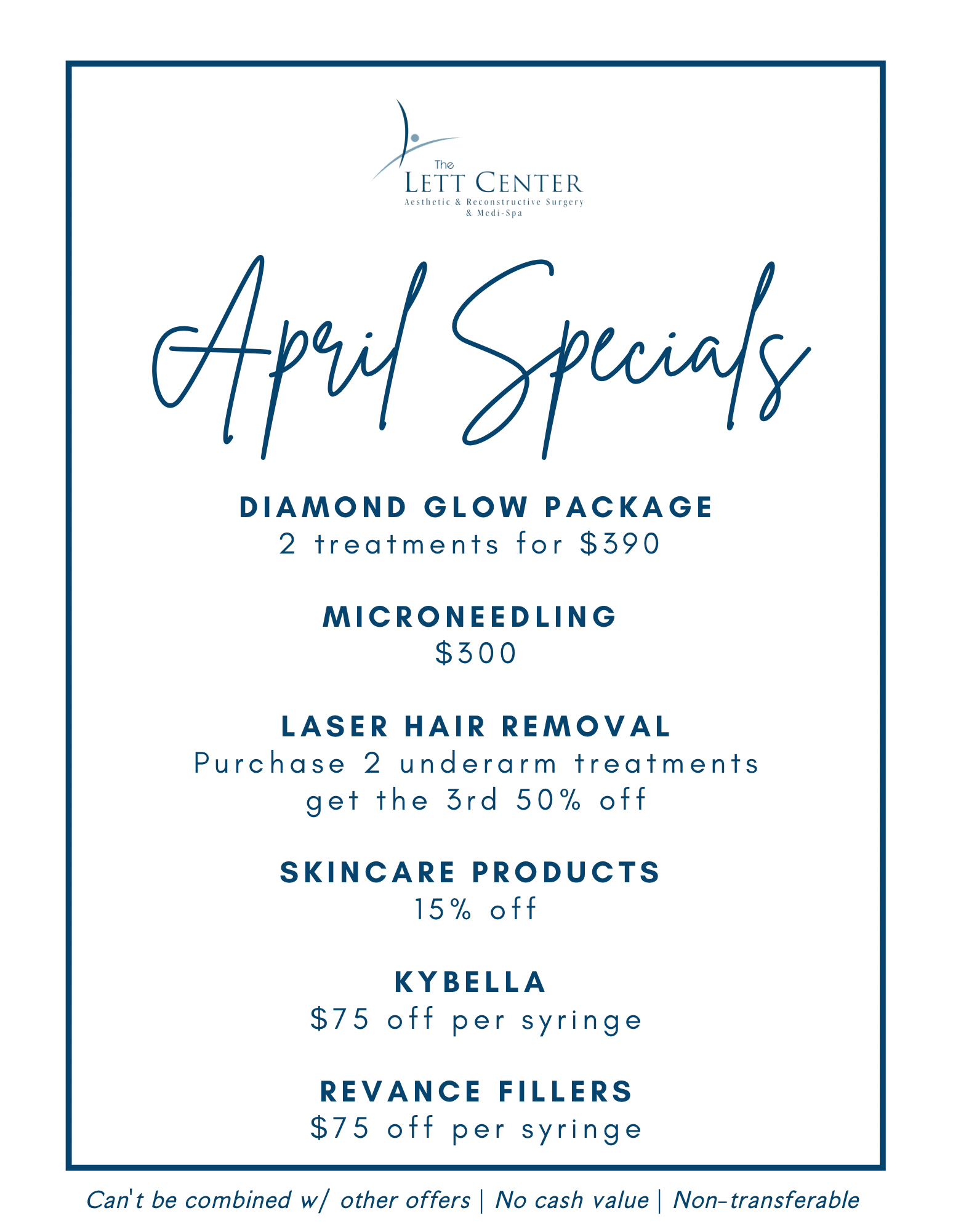 Specials at The Lett Center Mt. Juliet & Lebanon, TN